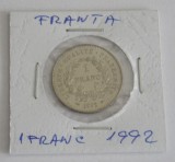 M3 C50 - Moneda foarte veche - Franta - 1 franc - omagiala - 1992