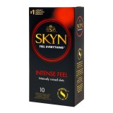 Prezervative MANIX Skyn Intense Feel, fără latex, texturate, subțiri și rezistente, diametru 53 mm, 10 bucăți