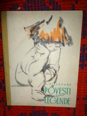 Povesti si legende - J.Villafane / carte copii ilustrata de Florica Cordescu