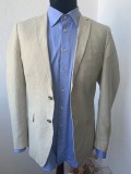 Cumpara ieftin Sacou Barbati H&amp;M Bej, Marimea 46 - Slim Fit, Elegant, Nou
