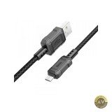 Cablu Date si Incarcare USB-A - microUSB HOCO Leader X94 18W 1m Negru