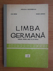 Lidia Eremia - Limba germana. Manual pentru anul 3 de studiu (1990) foto