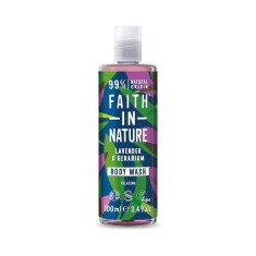 Gel de Dus Natural Relaxant cu Lavanda si Muscata Travel Size 100 mililitri Faith In Nature foto
