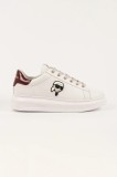 Karl Lagerfeld sneakers din piele KAPRI MENS culoarea alb, KL52530N