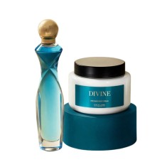 Set Divine Oriflame, apa de parfum 50 ml si crema de corp parfumata 250 ml pentru hidratare si stralucire feminina