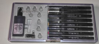 TRUSA VINTAGE REFORM REFOGRAF ( ROTRING ) 8 PIESE - desen tehnic arhitectura foto