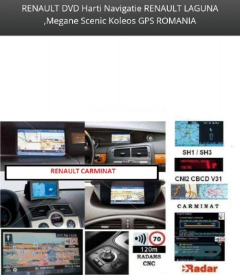 RENAULT DVD Harti Navigatie RENAULT LAGUNA Megane Scenic Koleos GPS Renault foto