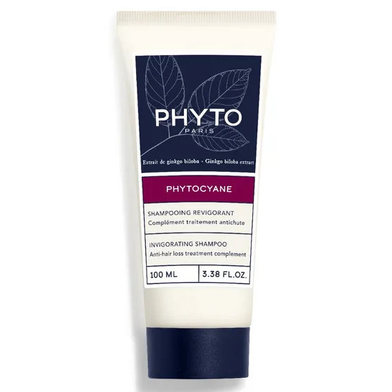 Sampon de Par, Phyto, Phytocyane, impotriva Caderii Parului, Aroma Revigoranta, pentru Femei, 100ml