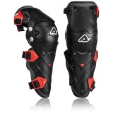 Protectii Genunchi Moto Acerbis Impact Evo 3.0 Negru/Rosu, Unisex, Universal, Certificat EN 1621-1/2012