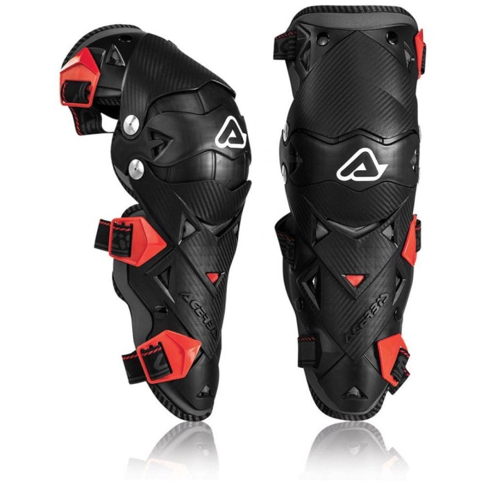 Set protectii genunchi Acerbis Impact Evo 3.0 negru/rosu