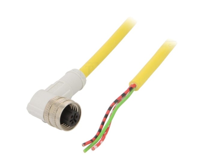 Cablu M12 3 pini 2m IP67