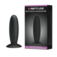 Pretty Love Butt Plug Massager - Vibrator Anal cu 12 Funcții, 11 cm