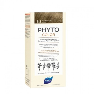 PHYTO Phytocolor Vopsea Permanentă 8.3 Blond Auriu Deschis 50ml foto
