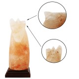 Veioza Sare Himalaya Cal, Bec 15W E14, Resigilata (Ureche Rupta/Fisuri) - Lampa Veghe, Decorativa, Aer Curat