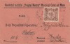 1913 Romania - Plic rarisim circulat postal efectiv cu timbrul Scutit Silistra