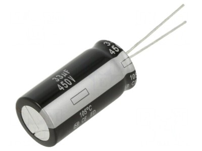 Condensator Electrolitic THT 33uF 450V 16x31.5mm foto