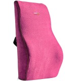 Perna lombara completa pentru scaun de birou sau masina, Linomag&reg;, Spuma cu memorie, Roz, 45 x 38 x 12cm