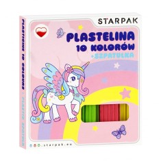 Set plastilina, Starpak, Unicorn, 10 buc