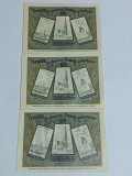 Germania 1921 lot notgeld Gemeinde Ro&szlig;la am Kyffh&auml;user din Republica de la Weimar