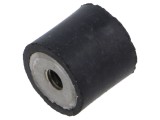 Atenuator vibrații M5, diametru 16mm, lungime 15mm, gumă, ELESA GANTER