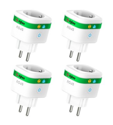 Set 4 prize inteligenta wifi Nous A7Z,16A - ZigBee 3.0, Monitorizare Consum, Compatibila Alexa Google foto