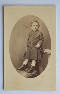 CDV Atelier Romania Iasi Jassy Iassy Al. Boescu copil foto