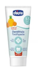 Pasta de dinti cu fluor si aroma de multi-fructe 1-5 ani+, 50ml, Chicco