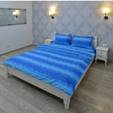Lenjerie pentru 2 persoane Somnart Ultrasleep XXL, bumbac 100%, bleumarin