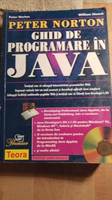 Ghid de program are in java,peter Norton / 0137 foto