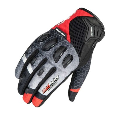 Manusi Moto MadMotor MT21 cu Protectie si Functie Touchscreen , ALL SEASON , Moto-Cross , ATV , QuadBike - ROSU - XL SI XXL foto