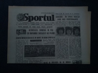 ZIARUL SPORTUL 24 IULIE 1984 foto