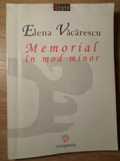 MEMORIAL IN MOD MINOR-ELENA VACARESCU foto