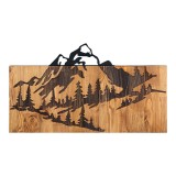 Cumpara ieftin Decoratiune de perete Mounten, Pako World, Lemn de pin, Natural, 57x3x33 cm