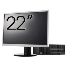 Pachet Calculator Second Hand HP 280 G2 SFF, Intel Core i3-6100 3.70GHz, 8GB DDR4, 500GB HDD, DVD-ROM + Monitor 22&amp;quot; NewTechnology Media