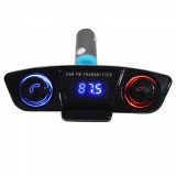 Modulator FM elSales ELS-M20, compatibil 12-24V, 2 porturi USB pentru incarcare, card MicroSD, auxiliar, negru