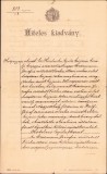 HST A909 Act notarial 1903 Chișineu-Criș județul Arad