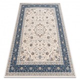Covor L&acirc;nă NAIN Ornament, cadru, 7179/51613 bej / albastru, 80x150 cm
