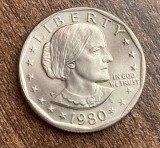 C50 - Moneda foarte veche - America - 1 dollar Susan B Anthony - litera P - 1980