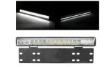 LEDBAR 38CM 55W cu DRL-ALB si suport numar