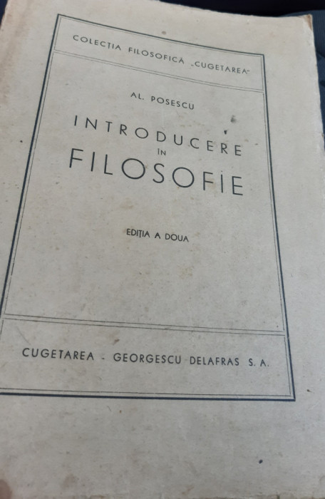 INTRODUCERE IN FILOSOFIE AL POSESCU