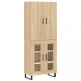Cumpara ieftin Dulap inalt, stejar sonoma, 69,5x34x180 cm, lemn compozit