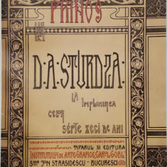 PRINOS LUI D.A. STURDZA LA IMPLINIREA CELOR SEPTE ZECI DE ANI - BUCURESTI, 1903
