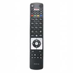 Telecomanda pentru TV Telefunken, JVC, Vestel, Orion RC5118, x-remote, Universal, Netflix, YouTube, Negru