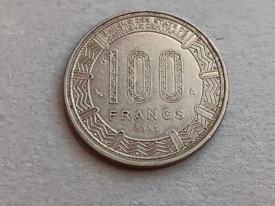 M3 C50 - Moneda foarte veche - Africa Centrala - 100 franci - 2003 foto