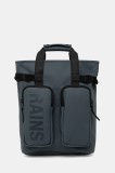 Rains rucsac 14240 Texel Tote Backpack culoarea gri, mare, uni, 14240