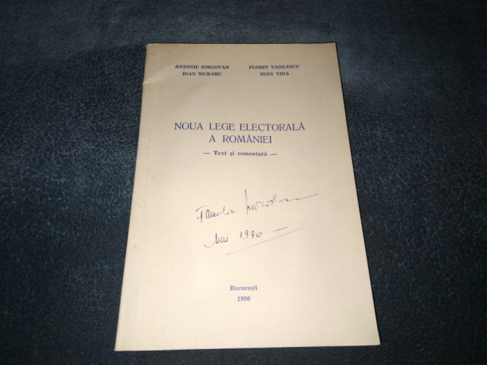 ANTONIE IORGOVAN - NOUA LEGE ELECTORALA A ROMANIEI 1990