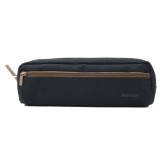 Penar tip tub, Negru cu fermoar maro, 21x4.5x5.5cm, CMCLASS