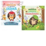 Aricelul si geroasa iarna / Aricelul intampina primavara - Cristina Bujor, Elena Ulyeva