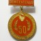 t847 MEDALIA SEMICENTENARUL UTC 1922 - 1972 UNIUNEA TINERETULUI COMUNIST