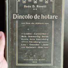 DINCOLO de HOTARE - Radu D. ROSETTI - Ed. 1908